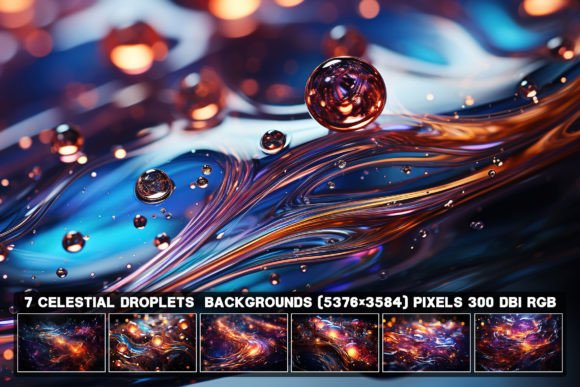 7 Abstract Cosmic Elixir Backgrounds: A Universe of Design