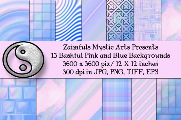 Bashful Pink and Blue Backgrounds: A Designer's Serene Toolkit