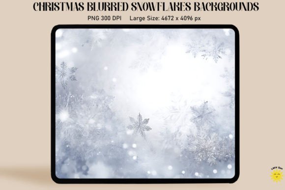 Christmas Blurred Snowflakes Backgrounds for Festive Designs