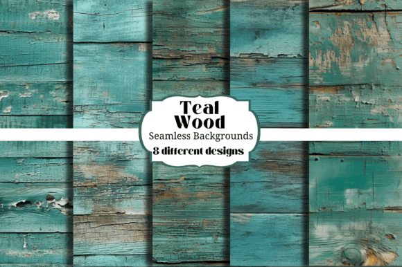 Designing with Depth: The Allure of Teal Wooden Planks Seamless Backgrounds