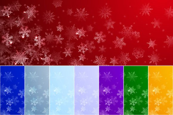 Elegant Christmas Backgrounds of Snowflakes for Designers
