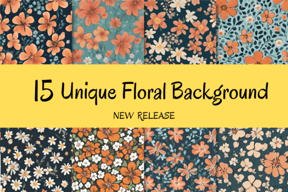 Elevate Your Projects: 15 Floral Backgrounds for Unique Visuals