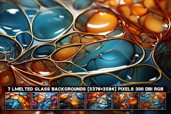 Elevate Your Visuals: 7 Abstract Melted Glass Backgrounds