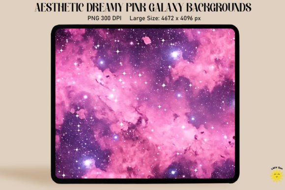 Ethereal Pink Space Scenes Backgrounds: A Dreamy Design Asset