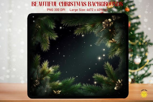 Fir Branches and Stars Xmas Backgrounds: Your Go-To Holiday Design Asset