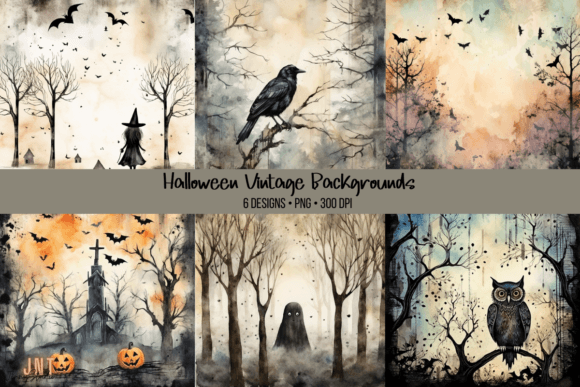 Halloween Vintage Backgrounds: A Designer's Guide to Spooky Nostalgia