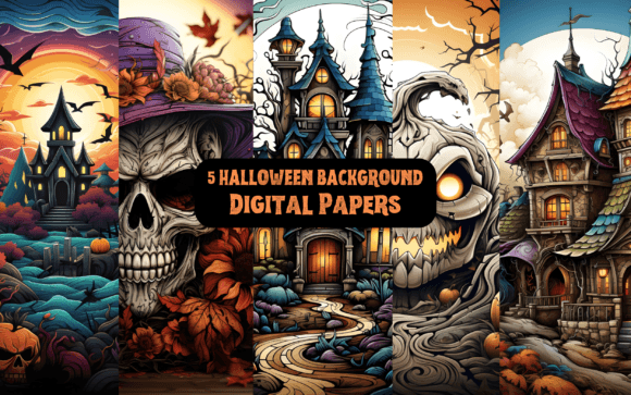 Spooky Season Design Assets: Halloween Digital Papers