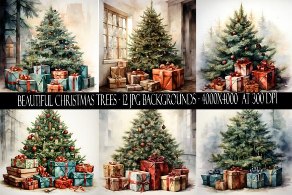 Stunning Christmas Tree Backgrounds for Designers