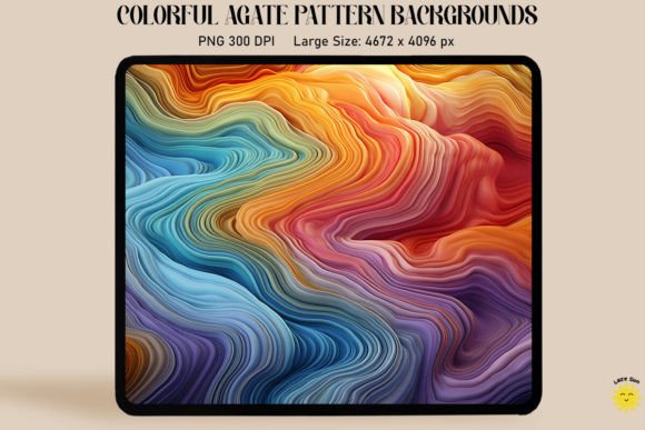 Unlocking Creativity with Rainbow Agate Waves Backgrounds