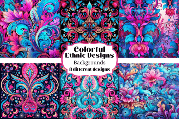Vibrant Ethnic Backgrounds for Creative Projects