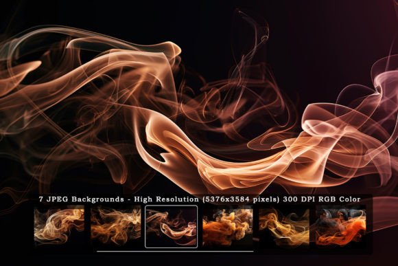 Vivid Rainbow Smoke in Black Backgrounds: A Designer's Dynamic Asset